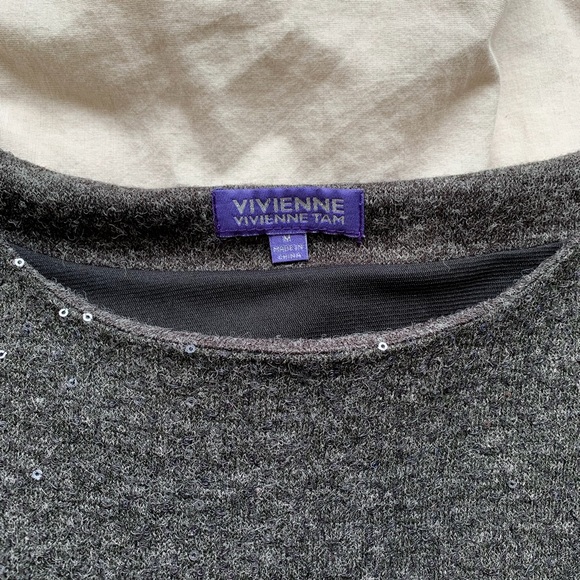 Vivianne Tam Sequin Cap-Sleeve Mini Dress - Picture 3 of 3